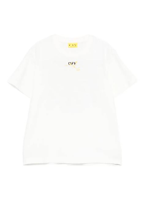 T-shirt con logo OFF WHITE KIDS | OBAA002F25JER00A0118